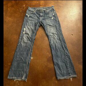 Archaic Denim Affliction Style Men's Embroidered Jeans Vintage Y2K, Size 34X34